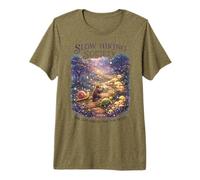 Slow Hiking Society El último en la Cima GANA el Camping Camiseta Premium
