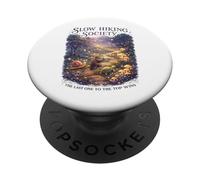 Slow Hiking Society El último en la Cima GANA el Camping PopSockets PopGrip Adhesivo