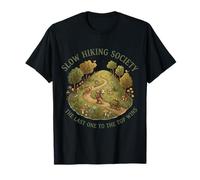 Slow Hiking Society El último en la Cima GANA Perezoso Divertido Camiseta