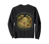 Slow Hiking Society El último en la Cima GANA Perezoso Divertido Sudadera