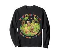 Slow Hiking Society El último en Llegar a la Cima GANA Divertido Excursionista Sudadera