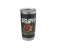 Slow Hiking Society estará allí en un minuto, caracol al aire libre Vaso térmico de acero inoxidable de doble pared