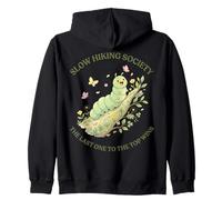 Slow Hiking Society The Last One to The Top GANA Hombres Mujeres Sudadera con Capucha