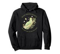 Slow Hiking Society The Last One to The Top GANA Hombres Mujeres Sudadera con Capucha