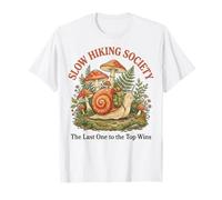 Slow Hiking Society The Last One To The Top Wins Naturaleza Camiseta