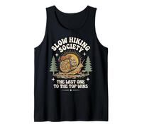 Slow Hiking Society The Last One To The Top Wins Naturaleza Camiseta sin Mangas