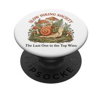 Slow Hiking Society The Last One To The Top Wins Naturaleza PopSockets PopGrip Adhesivo