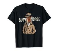 Slow Horses Funny Horse Lover Owner Spy Detective MI5 Agente Camiseta gráfica económica