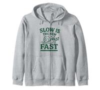 Slow Is The New Fast Snail Funny Slow Living Sudadera con Capucha
