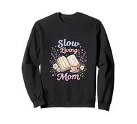 Slow Living Mamá Cozy Cottagecore Lectura Estética Sudadera