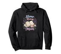 Slow Living Mamá Cozy Cottagecore Lectura Estética Sudadera con Capucha