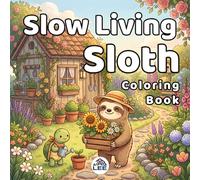 Slow Living Sloth Coloring Book: 50 Relaxing Lazy Animal Scenes | Stress-Relieving Pages for Adults | Perfect Birthday Gift for Nature Lovers and Mindfulness Seekers