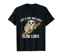 Slow Loris Chica Amante Animales Diseño Kawaii Camiseta