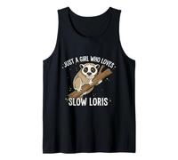 Slow Loris Chica Amante Animales Diseño Kawaii Camiseta sin Mangas
