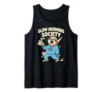 Slow Morning Society Coffee S.m.s Sloth Ultra Cámara Lenta Camiseta sin Mangas