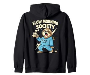 Slow Morning Society Coffee S.m.s Sloth Ultra Cámara Lenta Sudadera con Capucha