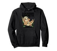 Slow Morning Society Sleepy Sloth Café Humor Sudadera con Capucha