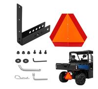 Slow Moving Vehicle Sign, Reflective Safety Triangle Bracket for Trailer