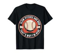Slow Pitches and Beer That's Why I'm Here Baseball Fan |- Camiseta