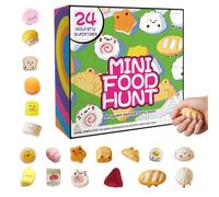 Slow Rebound Toys, Mini Food Squeeze Toy Set, Pocket Size with Soft Compression, Soft Silicone Fidget Toys, Cute Food Shape Design, Stress Reliefs for Kids and Adults