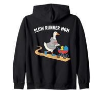 Slow Runner Mom Duck Jogging Cochecito Humor Sudadera con Capucha