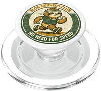 Slow Runners Club: No Hay Necesidad de Correr rápido, Perezoso y Divertido PopSockets PopGrip para MagSafe