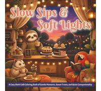 Slow Sips & Soft Lights: A Cozy Sloth Café Coloring Book of Gentle Moments, Sweet Treats, and Quiet Companionship