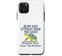 Slow Steady Wins The Race Inner Turtle Pace - Cita divertida Carcasa para iPhone 11 Pro Max