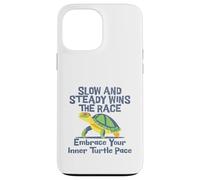 Slow Steady Wins The Race Inner Turtle Pace - Cita divertida Carcasa para iPhone 13 Pro Max