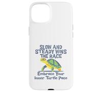 Slow Steady Wins The Race Inner Turtle Pace - Cita divertida Carcasa para iPhone 15 Plus