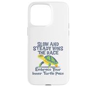 Slow Steady Wins The Race Inner Turtle Pace - Cita divertida Carcasa para iPhone 15 Pro Max