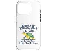 Slow Steady Wins The Race Inner Turtle Pace - Cita divertida Carcasa para iPhone 16 Pro