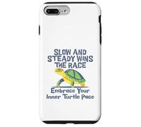 Slow Steady Wins The Race Inner Turtle Pace - Cita divertida Carcasa para iPhone 7 Plus/8 Plus