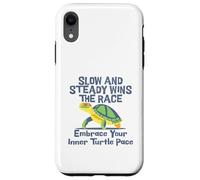 Slow Steady Wins The Race Inner Turtle Pace - Cita divertida Carcasa para iPhone XR