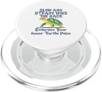 Slow Steady Wins The Race Inner Turtle Pace - Cita divertida PopSockets PopGrip para MagSafe