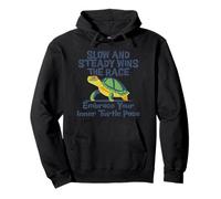 Slow Steady Wins The Race Inner Turtle Pace - Cita divertida Sudadera con Capucha