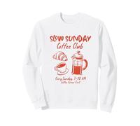 Slow Sunday Coffee Club Croissant Prensa Francesa Amantes del café Sudadera