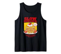 Slow Sundays Pancake Breakfast Funny Illustration Graphic Camiseta sin Mangas