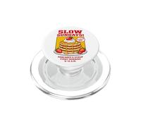 Slow Sundays Pancake Breakfast Funny Illustration Graphic PopSockets PopGrip para MagSafe
