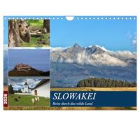 Slowakei - Reise durch das wilde Land (Wandkalender 2026 DIN A4 quer), CALVENDO Monatskalender: Die Slowakei ist viel mehr als die Tatra und Bratislava.