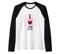 Slowburn Gothic Candle Heart Aesthetic Camiseta Manga Raglan