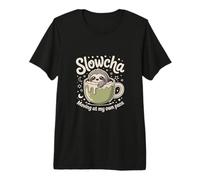 SlowCha moviéndose a mi Propio Ritmo Lindo té de Perezoso Camiseta Premium