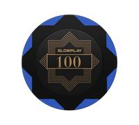 SLOWPLAY fichas de póker de Arcilla Nash | Compuesto de Arcilla de 14 g (Peso Pesado), 40 mm (Grandes) a Granel | Pack de 50 con Valor 100