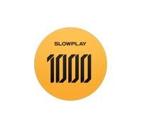 SLOWPLAY Fichas de Póker Godel de Cerámica (Venta en Lote). Fichas Profesionales de 10 Gramos, Calidad Casino, de 39 mm para Texas Hold'em - Pack de 50 Unidades con denominación de 1000