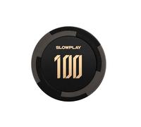 SLOWPLAY Godel - Fichas de póquer de Arcilla, 0.41 onzas, Compuesto de Arcilla Pesada, fichas Grandes de 40 mm a Granel, Paquete de 50 con denominación de 100