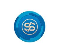 SLOWPLAY Godel Fichas de póquer de Arcilla, 0.55 onzas, Compuesto de Arcilla Pesada, fichas Grandes de 1.57 Pulgadas a Granel, Paquete de 50 en Azul sin denominación