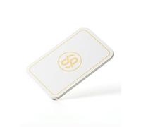 SLOWPLAY Godel Placas de póker rectangulares, Paquete de 10 Piezas, Placas Profesionales de Estilo Europeo y denominación, Compuesto cerámico de 34 Gramos(Blanco)