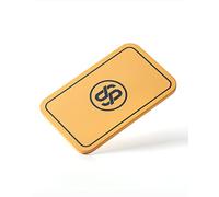 SLOWPLAY Godel Placas de póker rectangulares, Paquete de 10 Piezas, Placas Profesionales de Estilo Europeo y denominación, Compuesto cerámico de 34 Gramos(Amarillo)