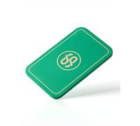 SLOWPLAY Godel Placas de póker rectangulares, Paquete de 10 Piezas, Placas Profesionales de Estilo Europeo y denominación, Compuesto cerámico de 34 Gramos(Verde)