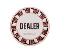 SLOWPLAY Nash Casino Grade Pro Dealer Button para Texas Holdem Poker, Botones de Distribuidor de póquer de 55mm, Accesorios de póquer de Lujo, Material de aleación de Zinc